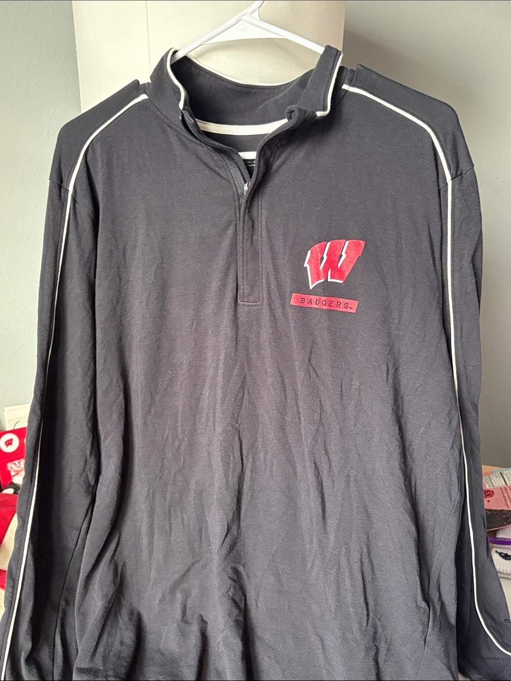 Under Armour Black Pullover with White Trim